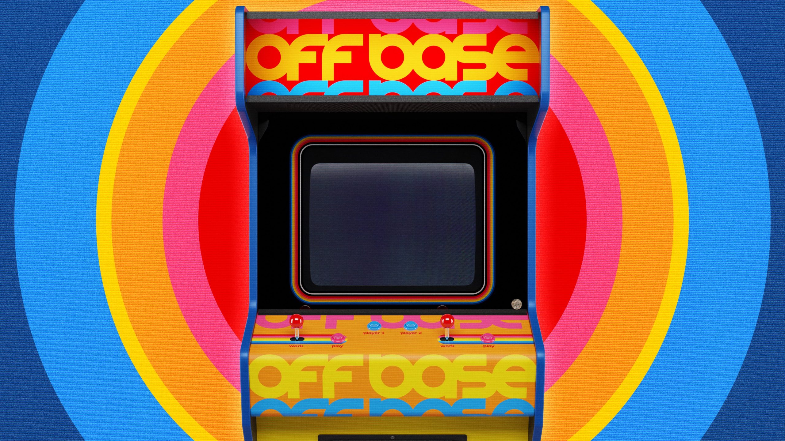 Off Base-inspired arcade cabinet
