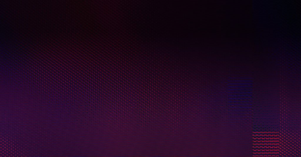 Pink-colored Off Base branded background image with a dot glitch pattern